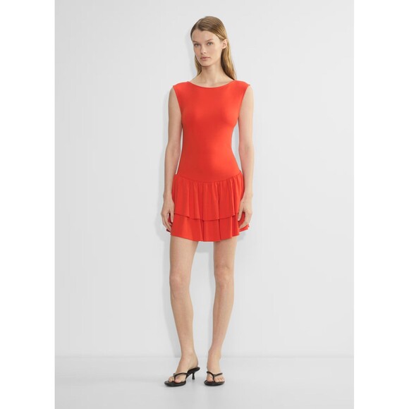 NEW Aritzia Wilfred Goodlux Bloomsbury Dress Size Medium in Poppy Red NWT - Picture 6 of 6